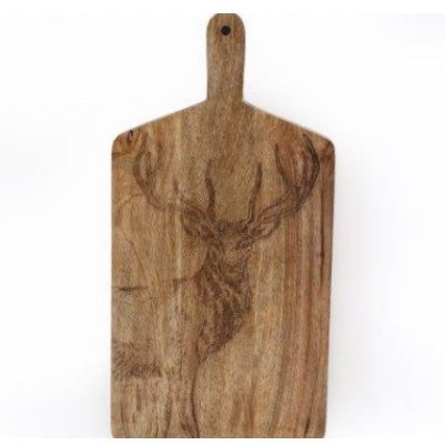 Etched Stag Chopping Board