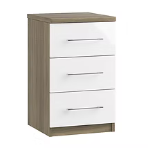 Catania 3 Drawer Bedside