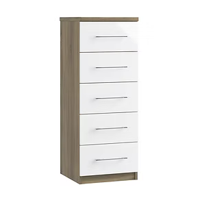 Catania 5 Drawer Narrow Chest