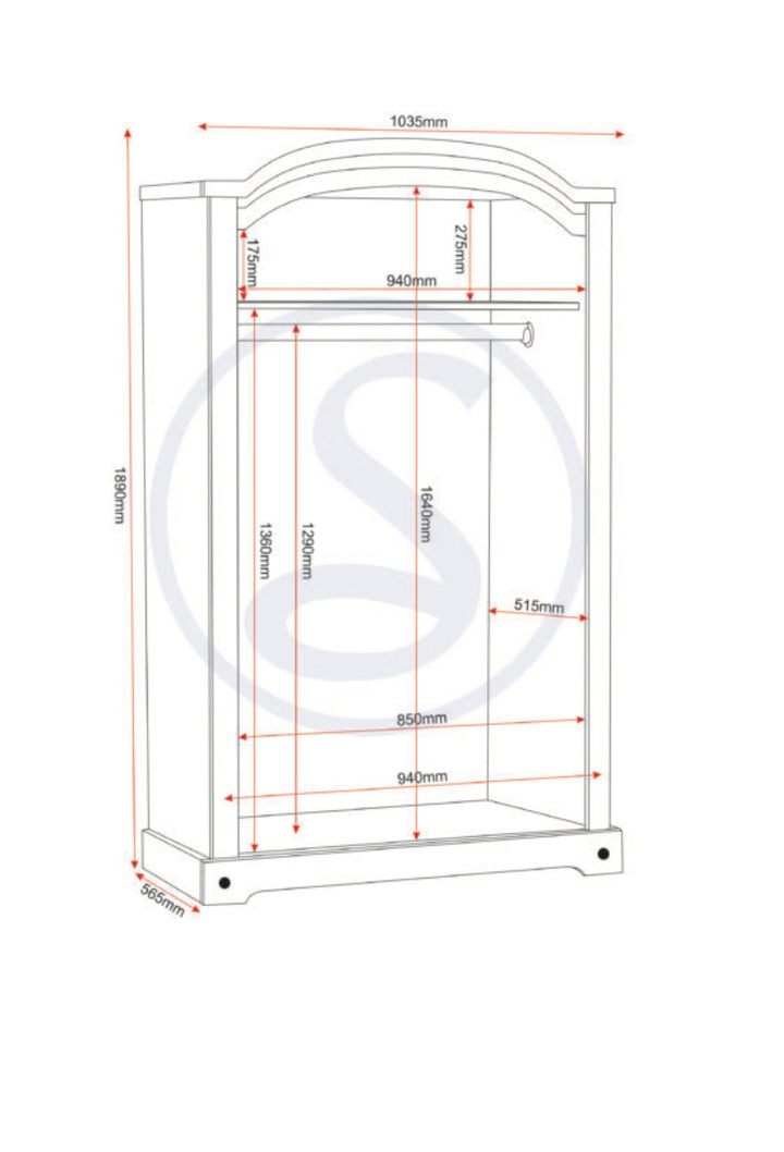 Corona Trio Bedroom Set