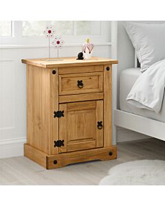 Corona 1 Drawer 1 Door Bedside
