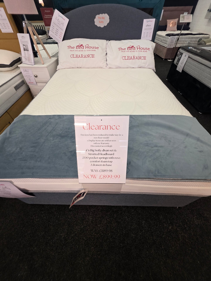 4'6 Big Softy Divan Set - Clearance