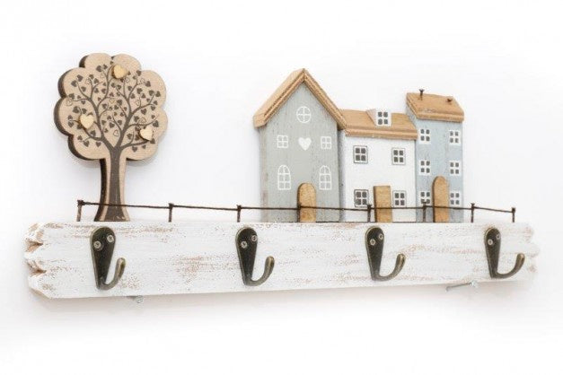 Wooden Home Hook Plaque