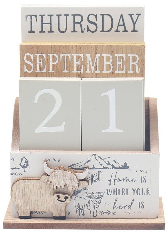 Highland Cow Calendar
