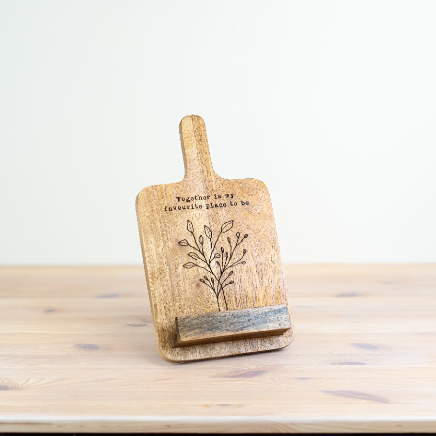 Wooden Recipe Book Stand