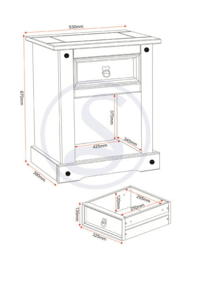 Corona Trio Bedroom Set