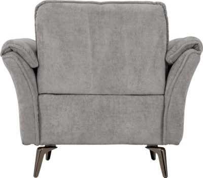 Amalfi 1 Seater Sofa Grey Fabric