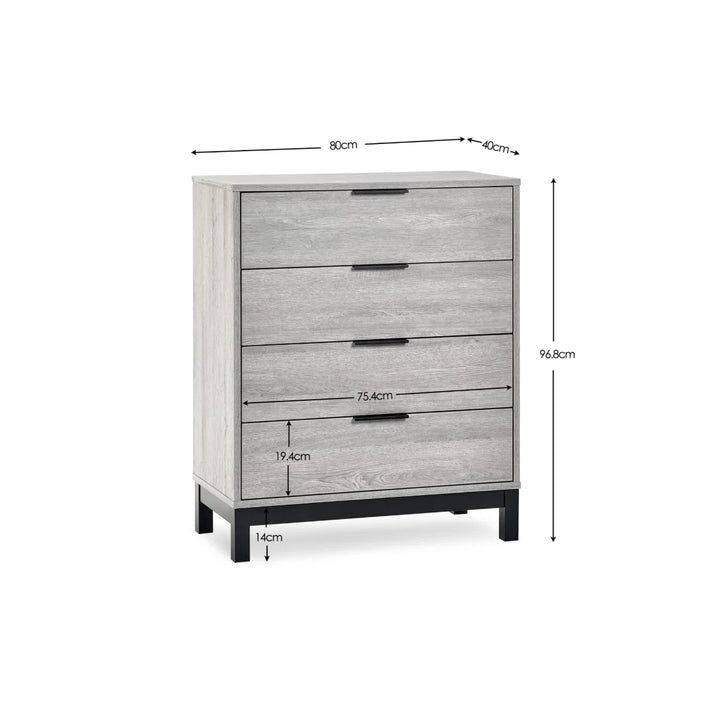 Bali 4 Drawer Chest