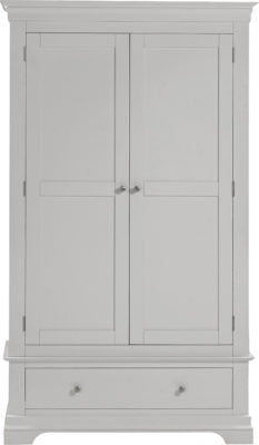 Bordeaux 2 Door Wardrobe Pebble Grey