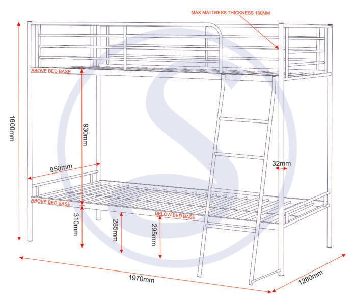 Brandon Metal Bunk Bed