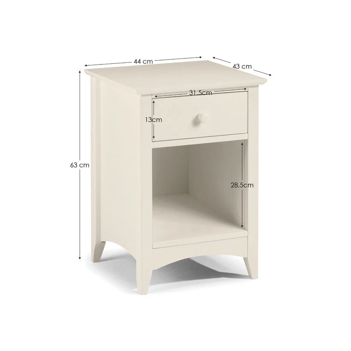 Cameo 1 Drawer Bedside