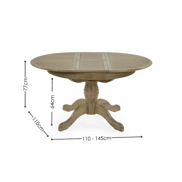 Camille Round Extending Table