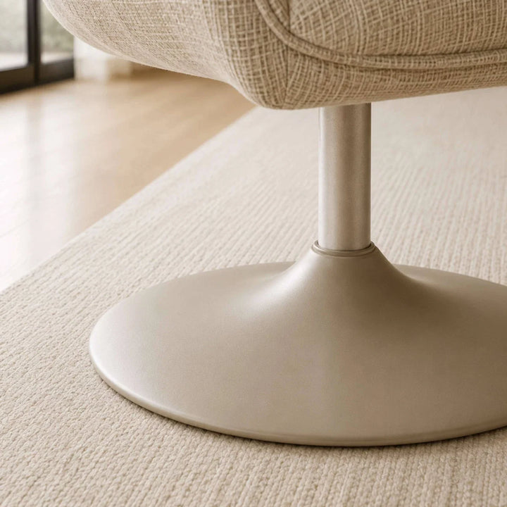 Caspian Upholstered Swivel Lounge Chair