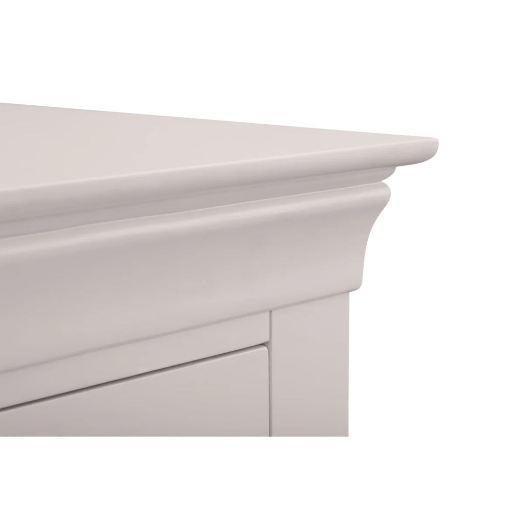 Clermont 3+2 Drawer Chest - Light Grey