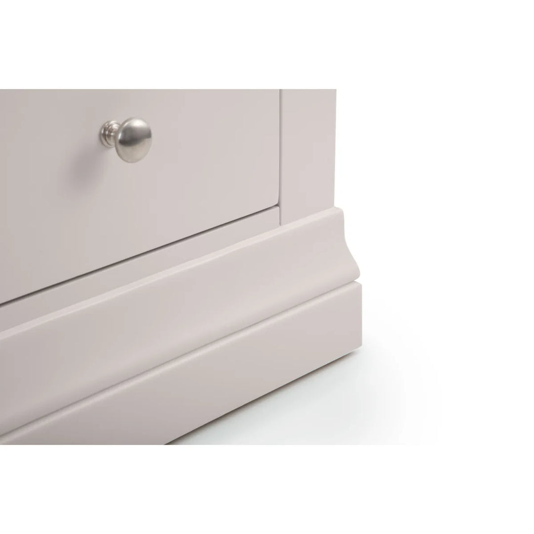 Clermont 3+2 Drawer Chest - Light Grey