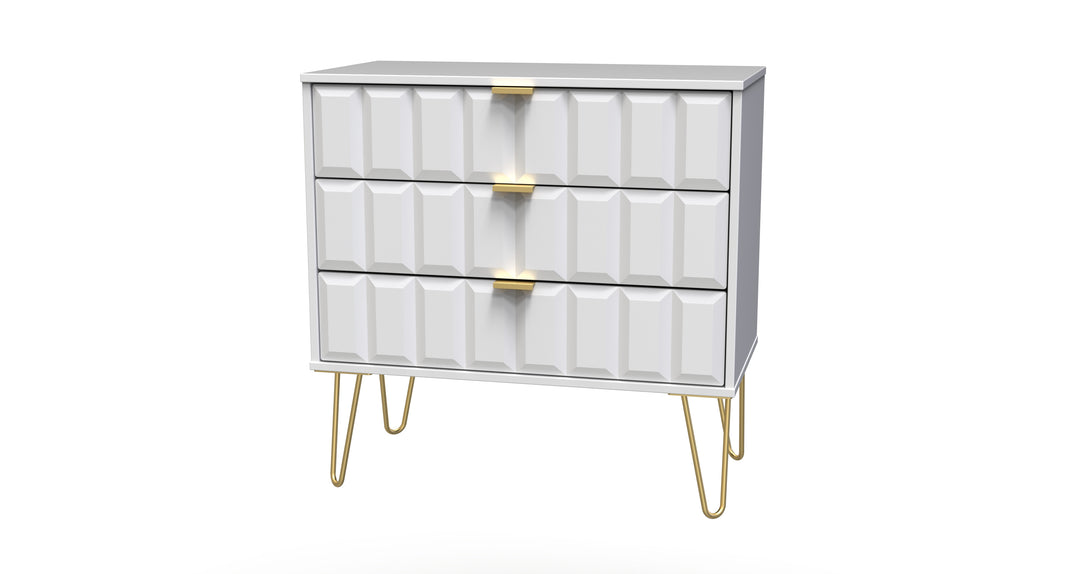 Cube 3 Drawer Midi Chest