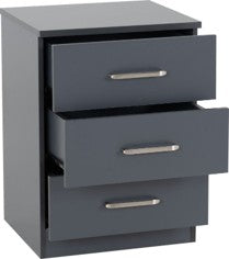 Dakota 3 Drawer Bedside