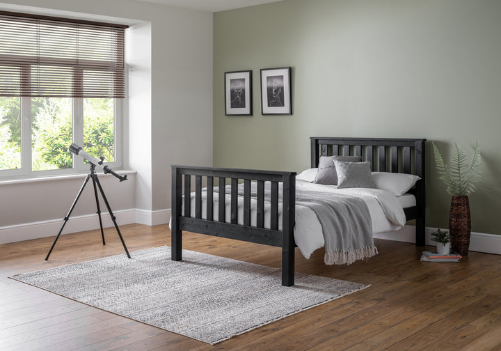 Epperstone Pine Bed Frame High Foot End