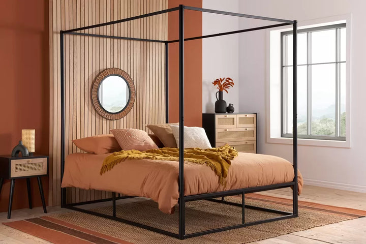 Farrington Metal Four Poster Bed Frame