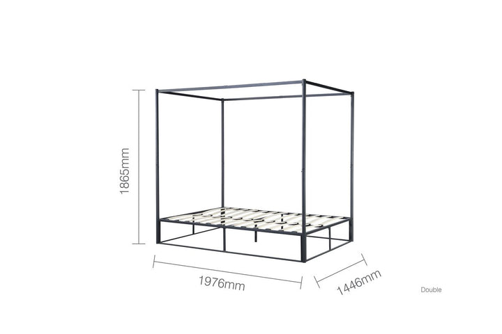 Farrington Metal Four Poster Bed Frame