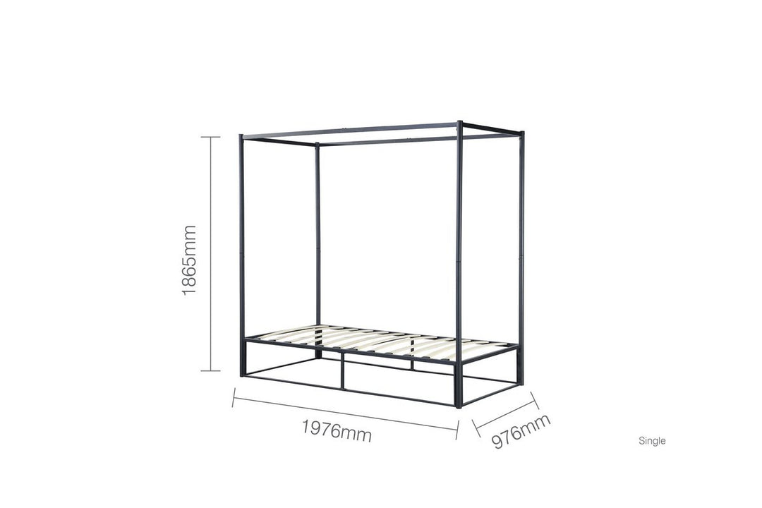 Farrington Metal Four Poster Bed Frame