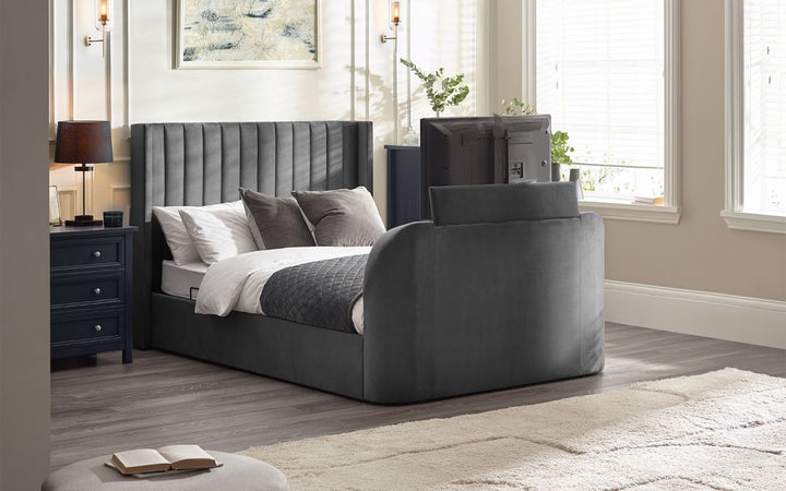 Clara Ottoman TV Bed - Dark Grey