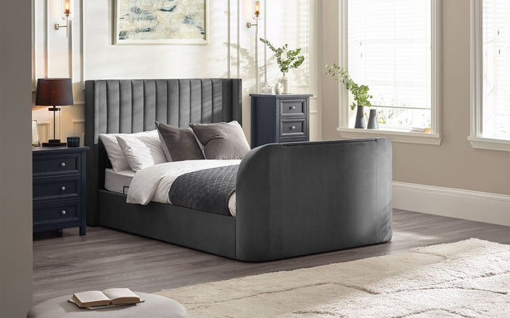 Clara Ottoman TV Bed - Dark Grey