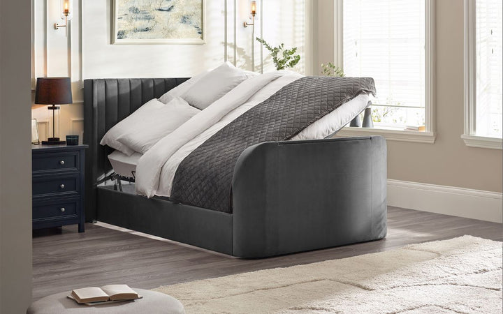 Clara Ottoman TV Bed - Dark Grey