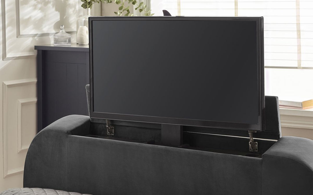 Clara Ottoman TV Bed - Dark Grey