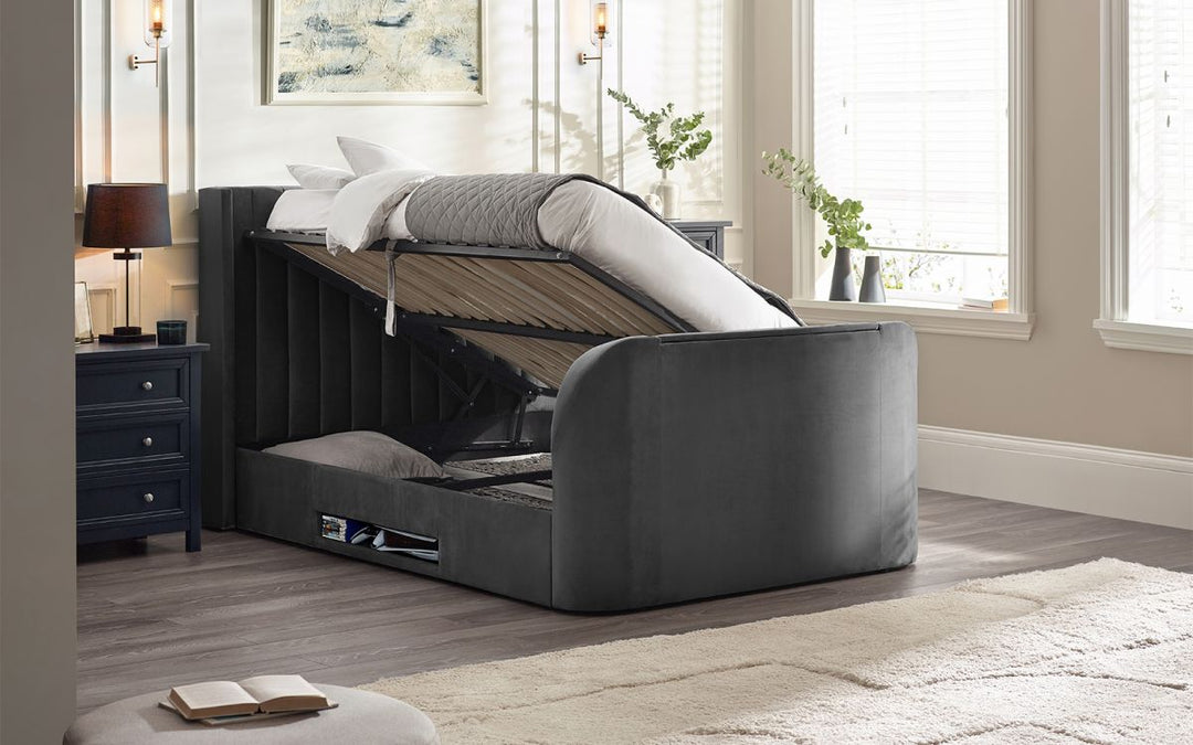 Clara Ottoman TV Bed - Dark Grey