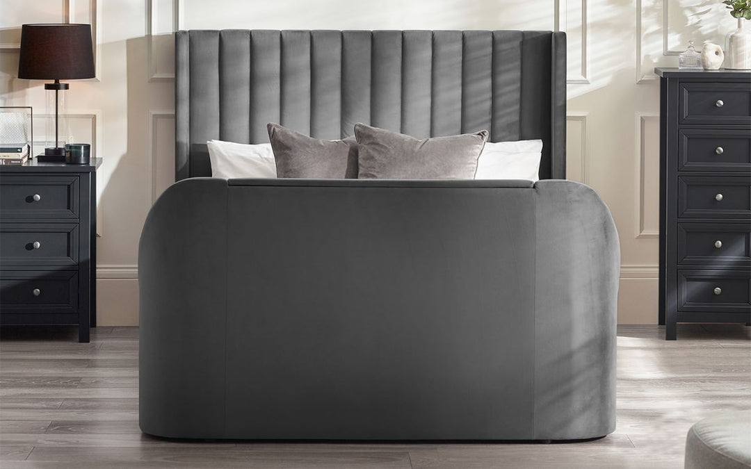 Clara Ottoman TV Bed - Dark Grey