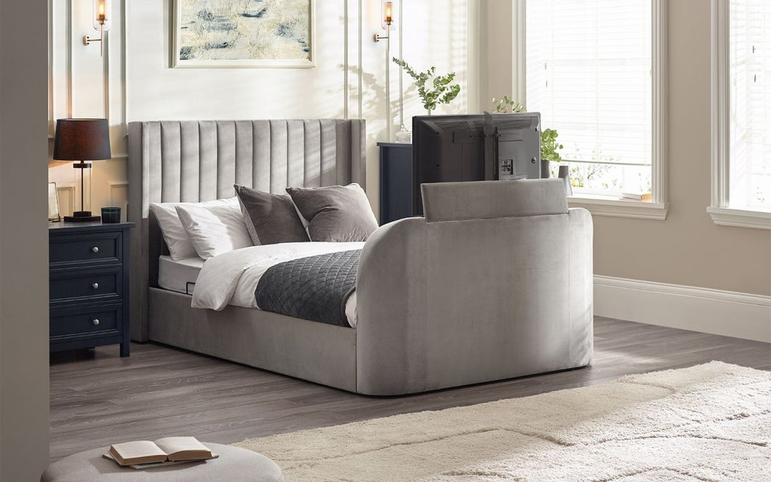 Clara Ottoman TV Bed - Light Grey