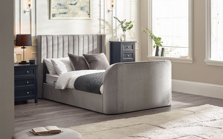 Clara Ottoman TV Bed - Light Grey