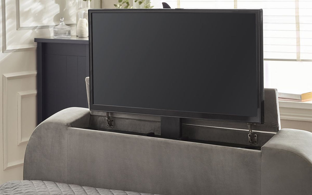 Clara Ottoman TV Bed - Light Grey