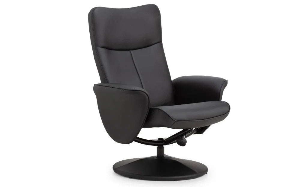 Lugano Recliner & Stool With Covered Base