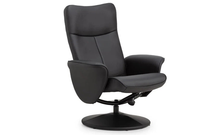 Lugano Recliner & Stool With Covered Base
