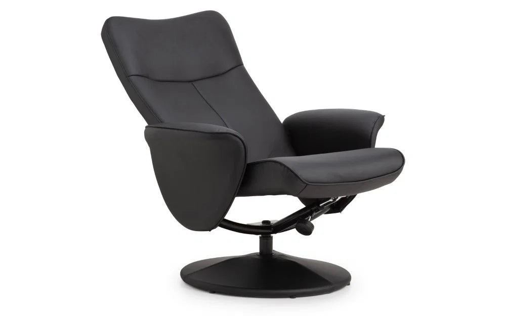 Lugano Recliner & Stool With Covered Base