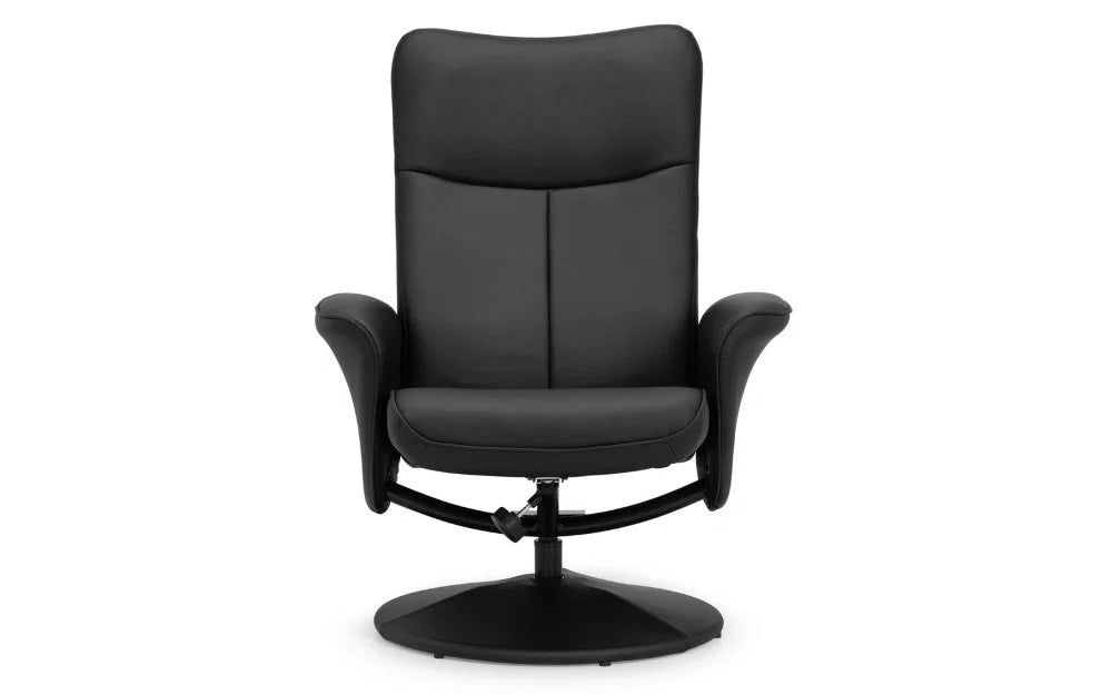 Lugano Recliner & Stool With Covered Base