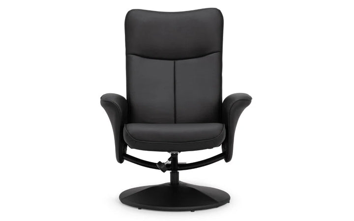 Lugano Recliner & Stool With Covered Base