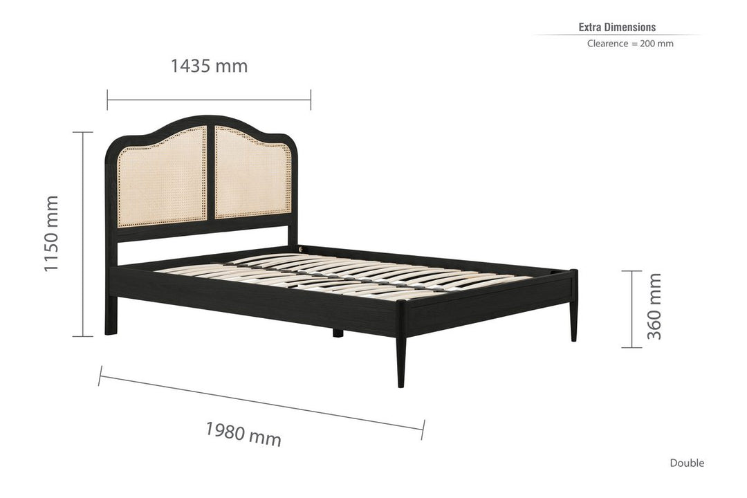 Leonie Rattan Bed Frame