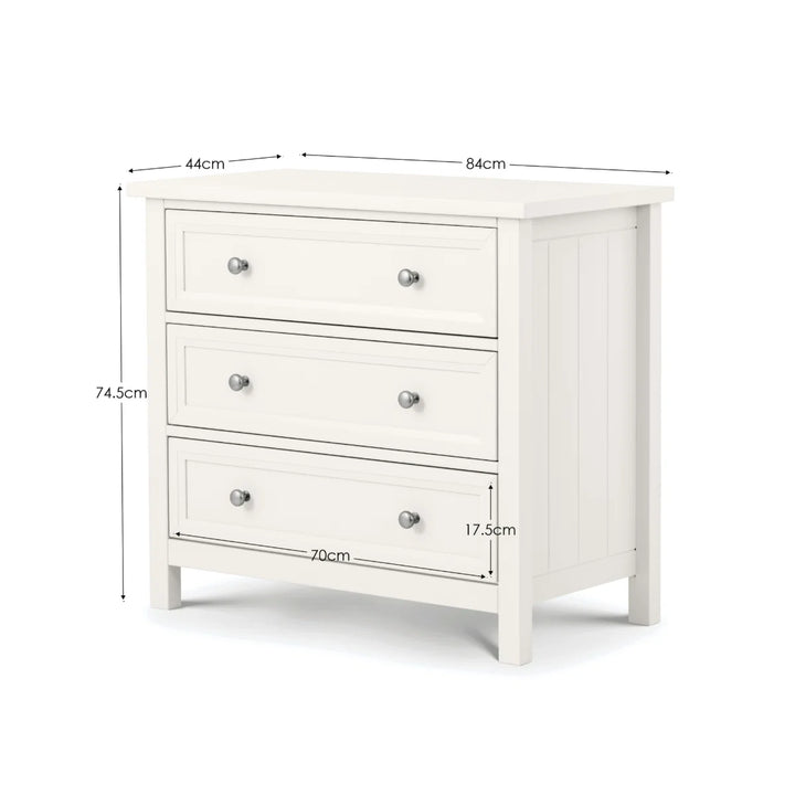 Maine 3 Drawer Wide Chest