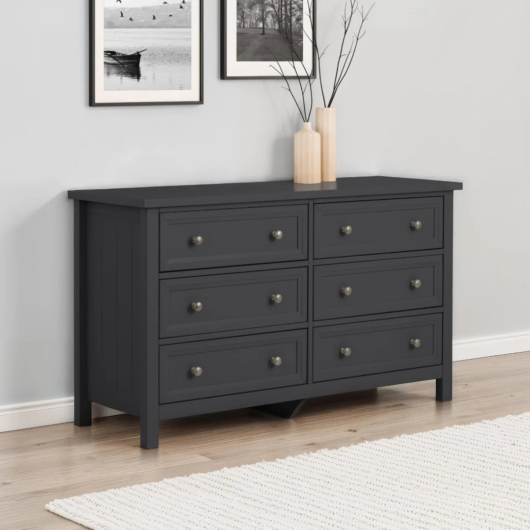 Maine 6 Drawer Wide Chest