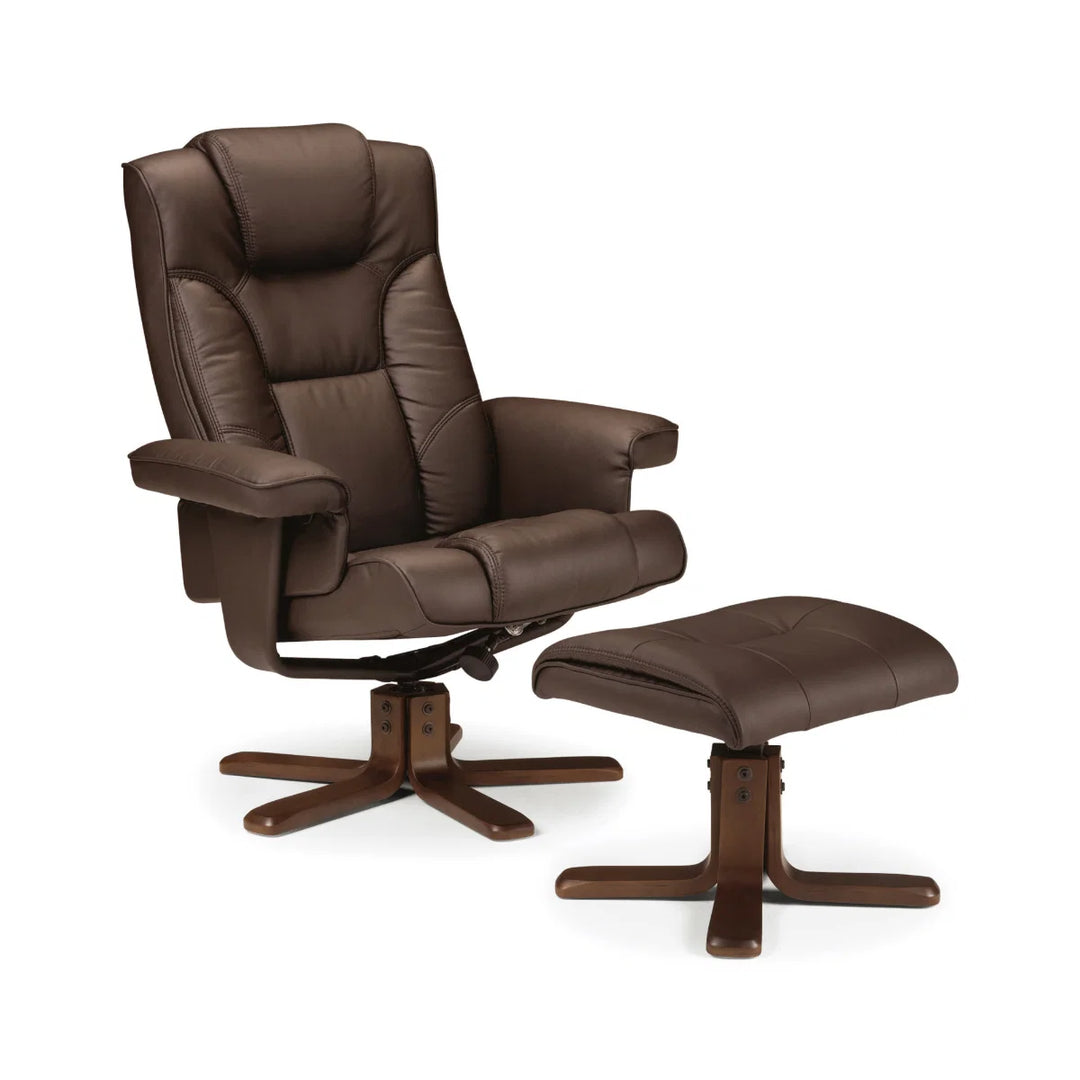 Malmo Swivel Recliner & Stool