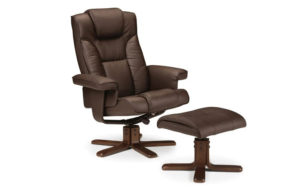 Malmo Swivel Recliner & Stool