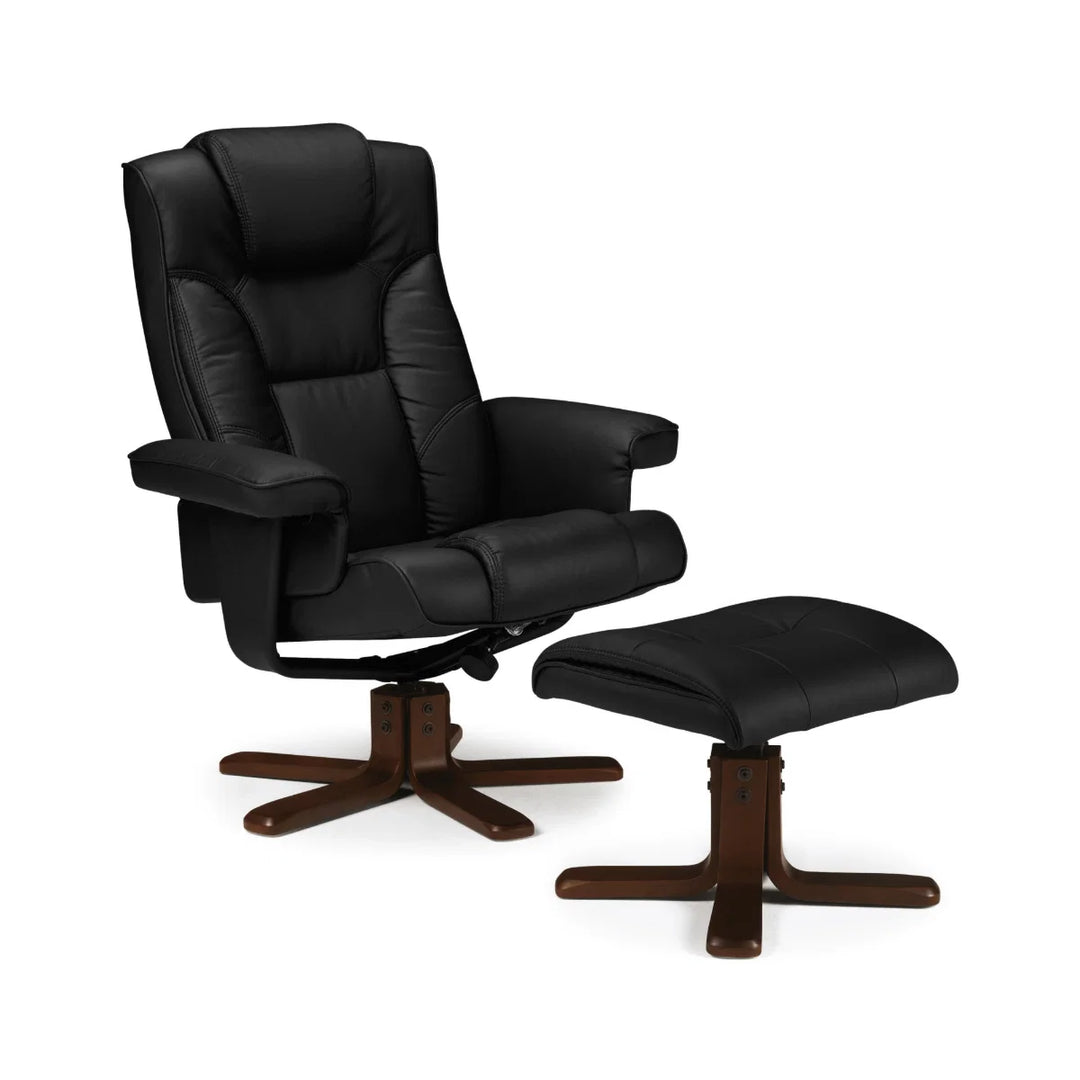 Malmo Swivel Recliner & Stool