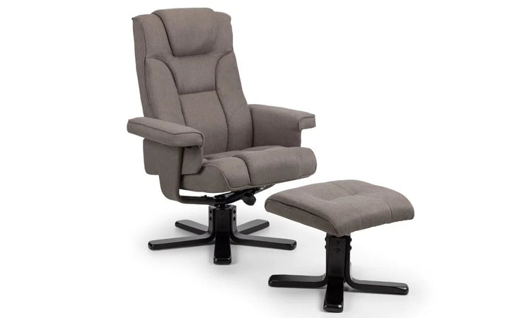 Malmo Swivel Recliner & Stool