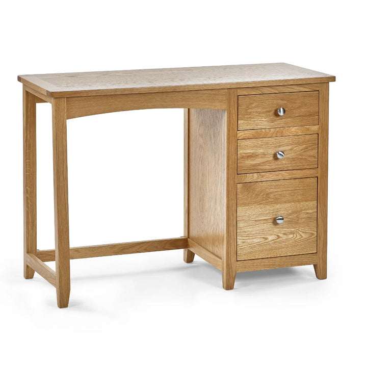 Mallory Single Pedestal Dressing Table + Stool Set