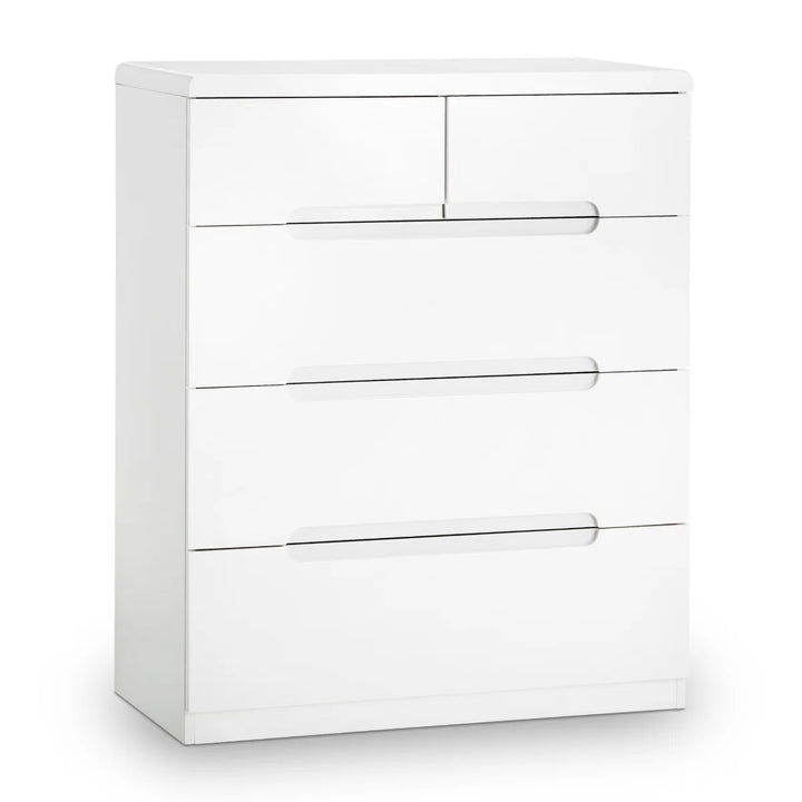Manhattan 3+2 Drawer Chest - White