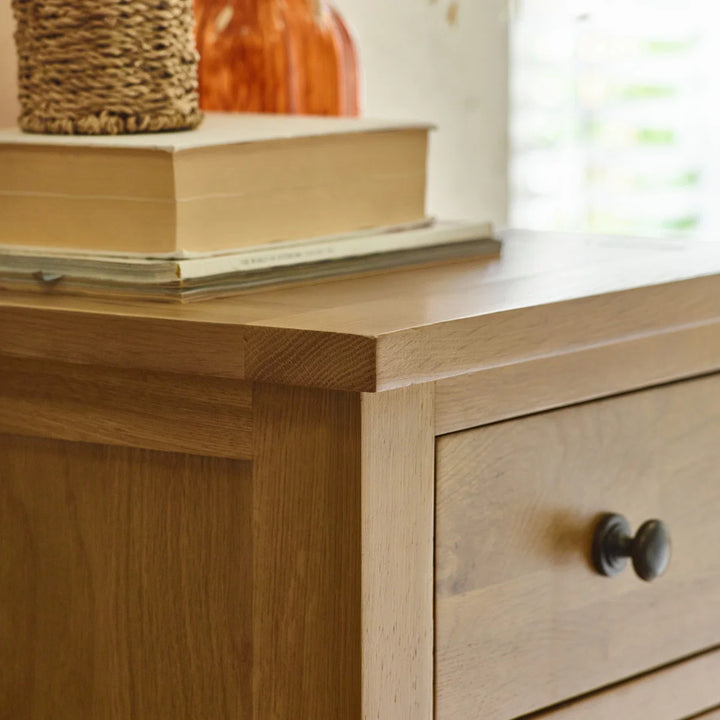 Marlborough Oak 7 Drawer Narrow Chest
