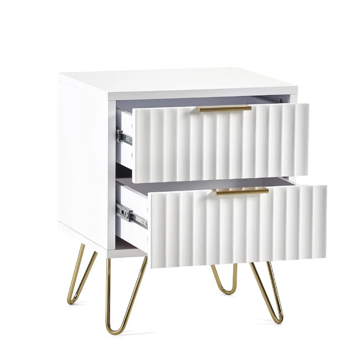 Murano 2 Drawer Bedside